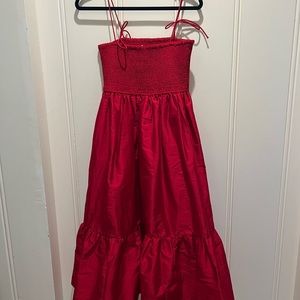 Stunning Red Anthropologie Gown